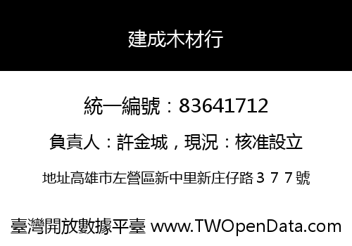 建成木材行