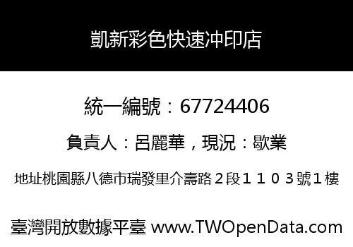 凱新彩色快速冲印店