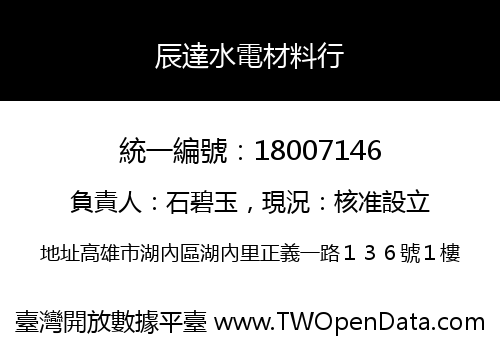 辰達水電材料行