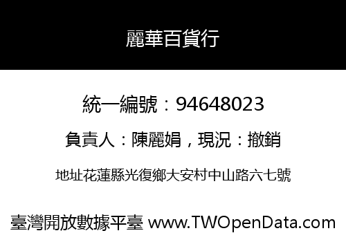 麗華百貨行