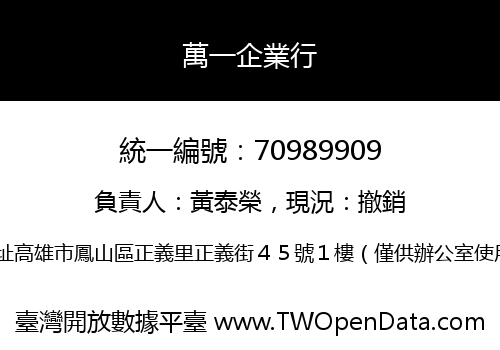 萬一企業行