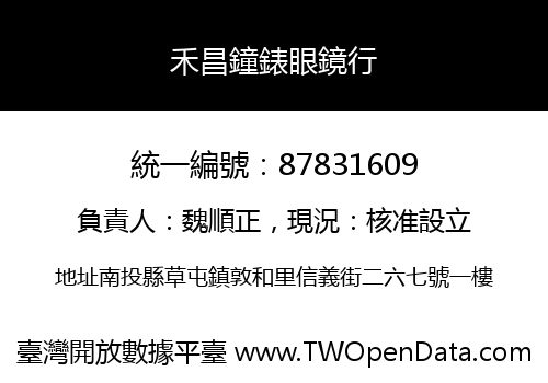 禾昌鐘錶眼鏡行