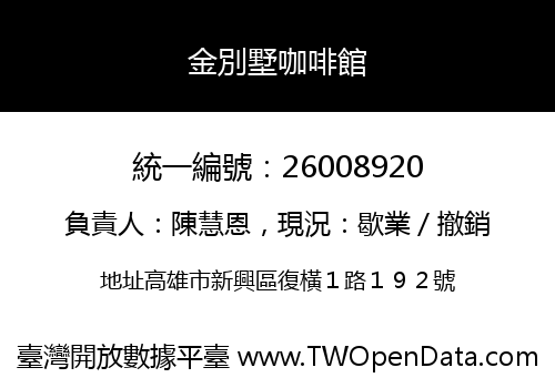 金別墅咖啡館