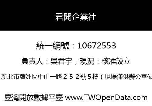 君開企業社