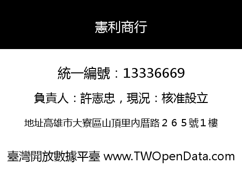 憲利商行