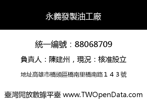 永義發製油工廠