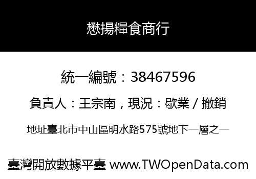 懋揚糧食商行