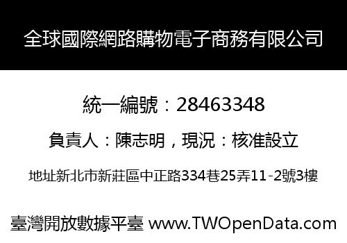 全球國際網路購物電子商務有限公司