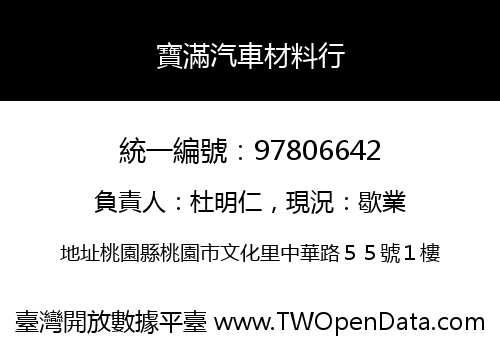 寶滿汽車材料行