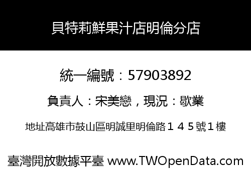 貝特莉鮮果汁店明倫分店