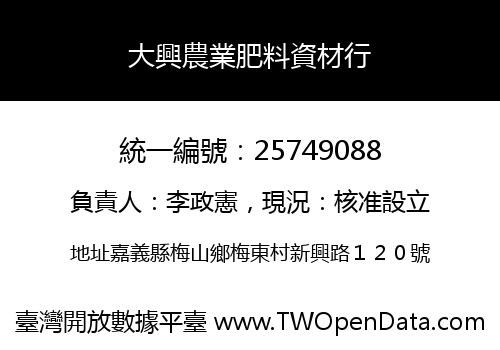 大興農業肥料資材行