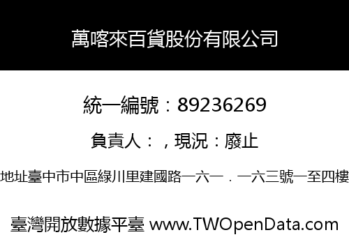 萬喀來百貨股份有限公司