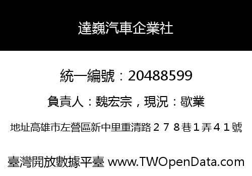 達巍汽車企業社