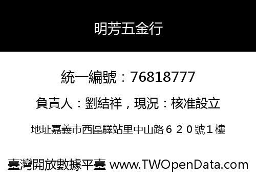 明芳五金行