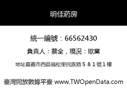 明佳葯房