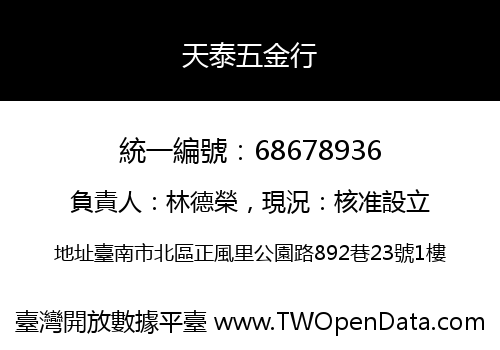 天泰五金行