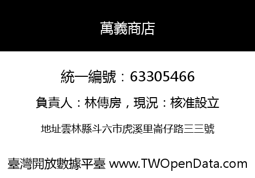 萬義商店