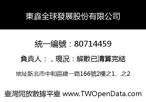 東鑫全球發展股份有限公司