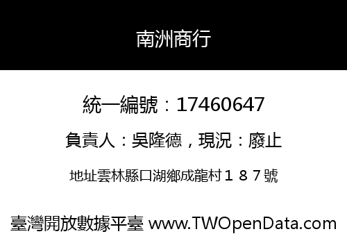 南洲商行