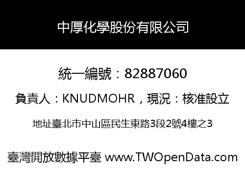 中厚化學股份有限公司