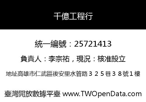 千億工程行