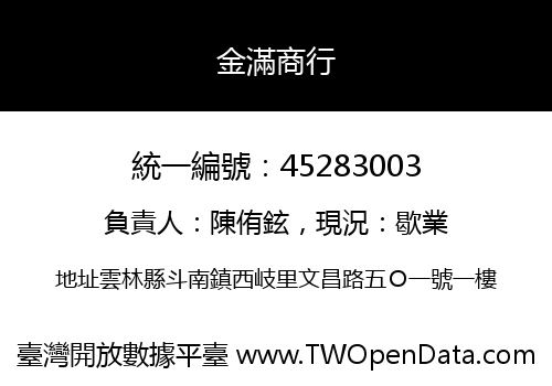 金滿商行