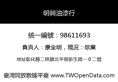 明興油漆行