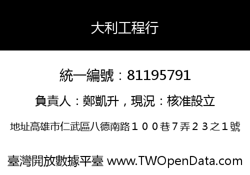 大利工程行