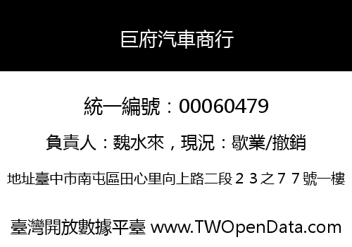 巨府汽車商行