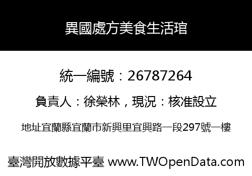 異國處方美食生活琯