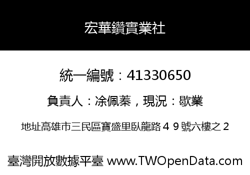 宏華鑽實業社