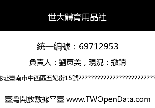 世大體育用品社