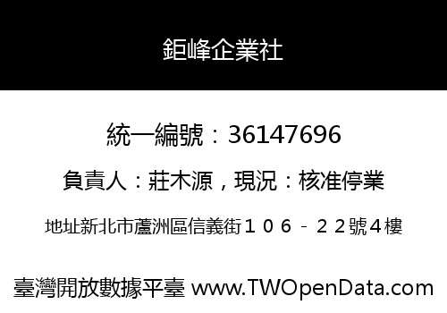 鉅峰企業社