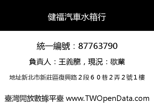 健福汽車水箱行