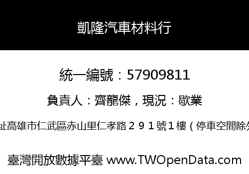 凱隆汽車材料行