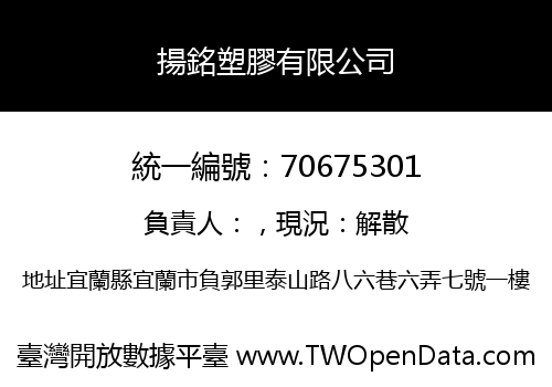揚銘塑膠有限公司