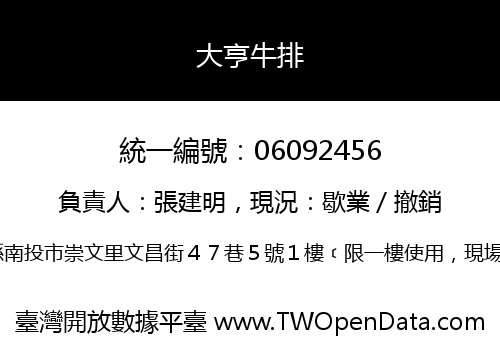 大亨牛排