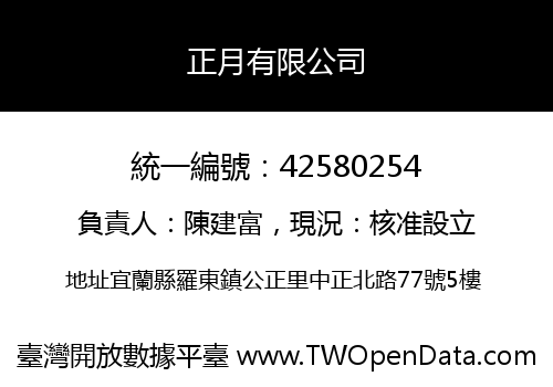 正月有限公司
