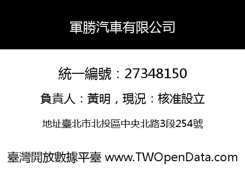 軍勝汽車有限公司