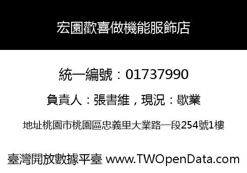 宏園歡喜做機能服飾店