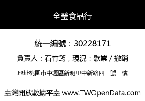 全瑩食品行
