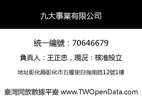 九大事業有限公司