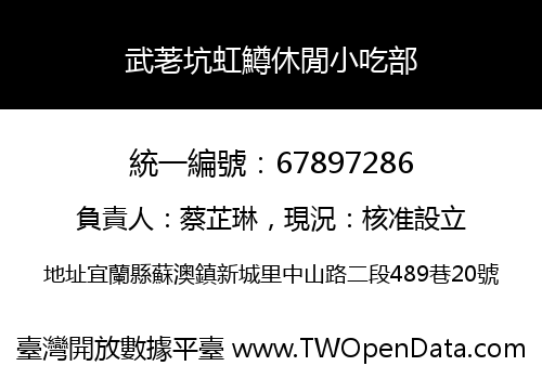 武荖坑虹鱒休閒小吃部