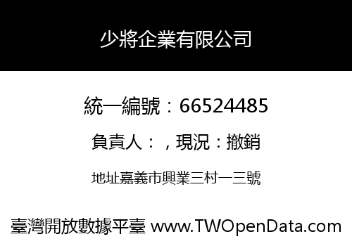 少將企業有限公司