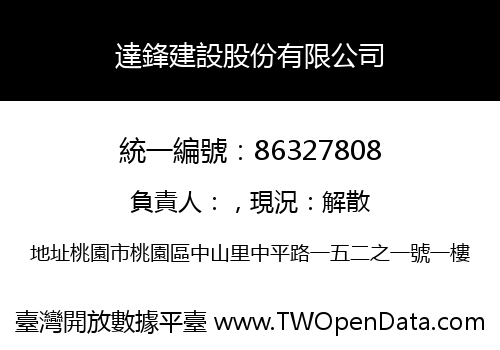 達鋒建設股份有限公司