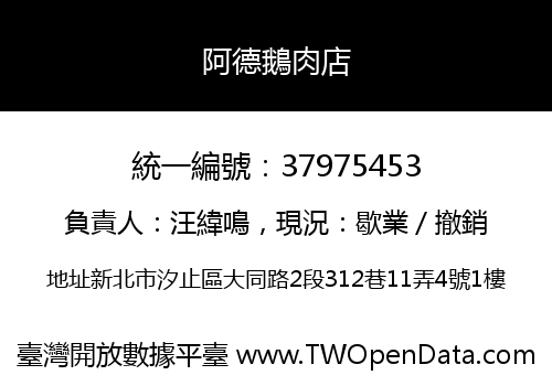 阿德鵝肉店