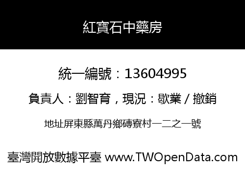 紅寶石中藥房