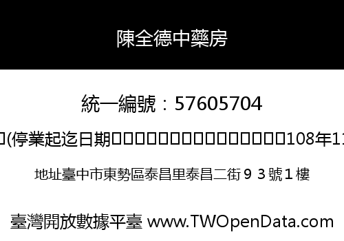 陳全德中藥房
