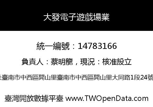 大發電子遊戲場業