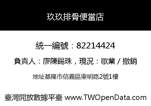 玖玖排骨便當店